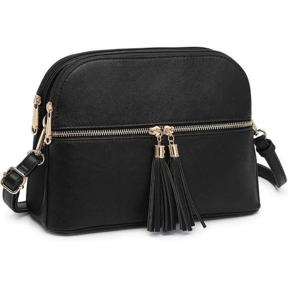Handbags - Women Tassel Zipper Pocket Crossbody Bag Shoulder Purse Fashion Travel Bag with